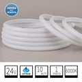 Tira LED COB 24V DC IP68 Sumergible - 10W/m - Venta Por Metros - Luz Fria 6000K