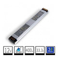 Transformador Slim-Alargado 12V IP20 400W Para Tiras LED