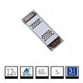Transformador Slim-Alargado 12V IP20 60W Para Tiras LED