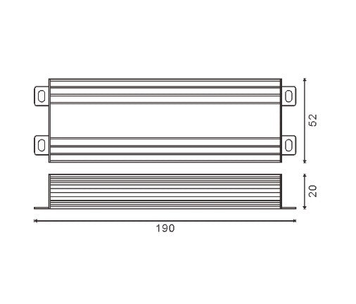 Transformador Impermeable DC24V 120W - Protección IP65 para Exteriores