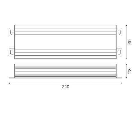 Transformador Impermeable DC24V 200W - Protección IP65 para Exteriores