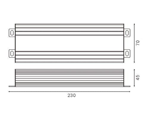 Transformador Impermeable DC24V 300W - Protección IP65 para Exteriores